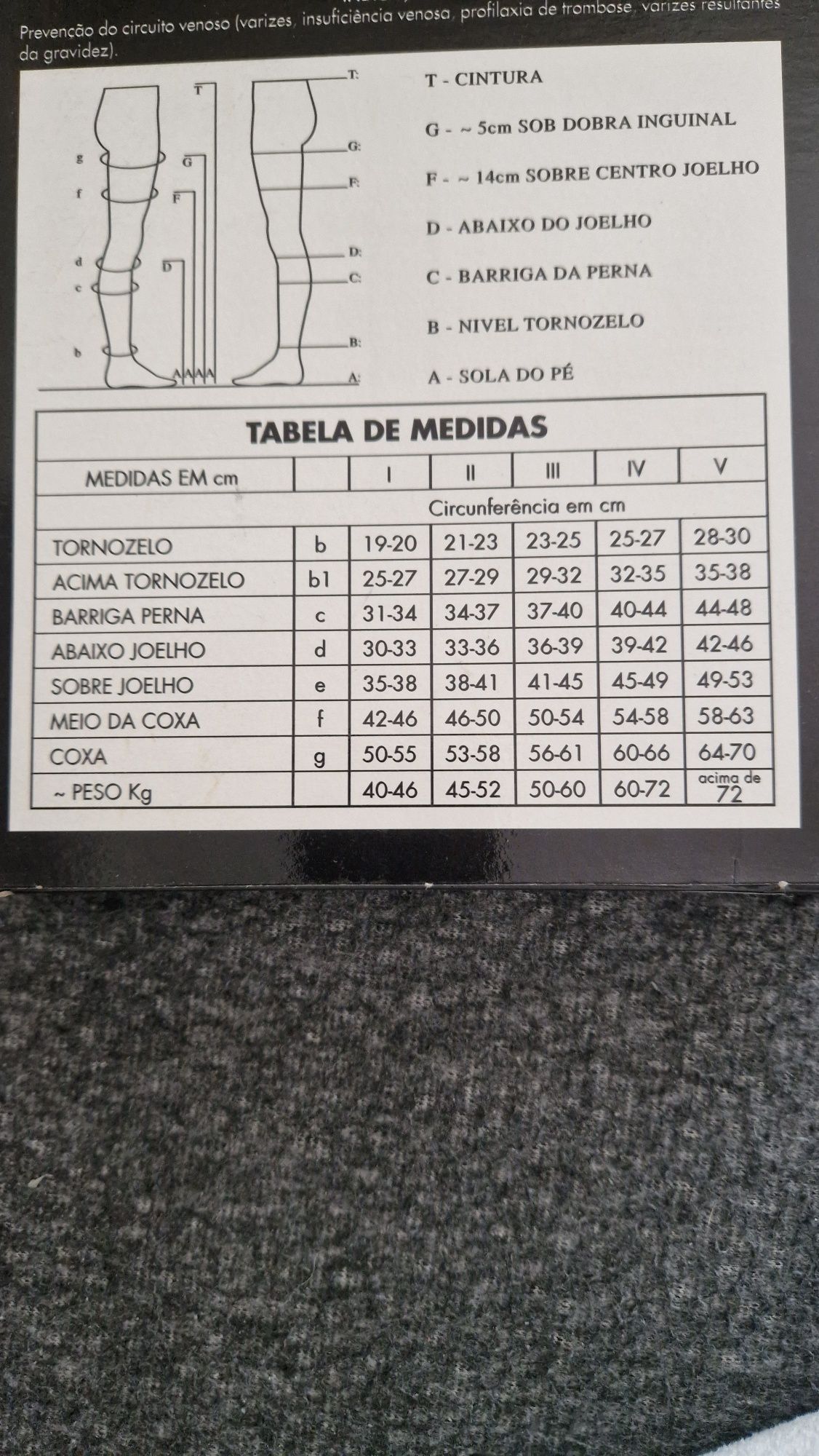 Collant compressão bege