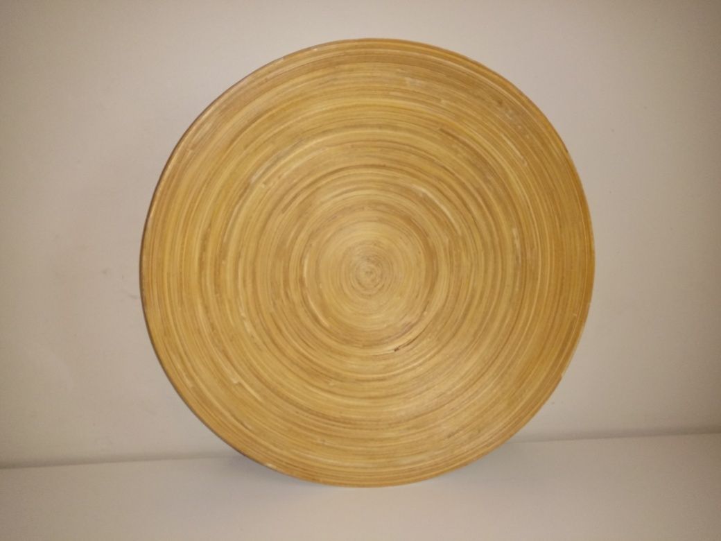 Dekoracyjny talerz z bambusa 30 cm