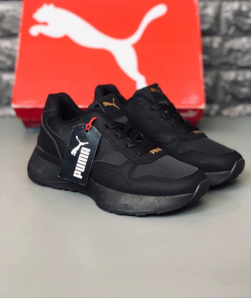 Кроссовки Пума женские, размер 38 последняя пара. Кросовки Puma Black