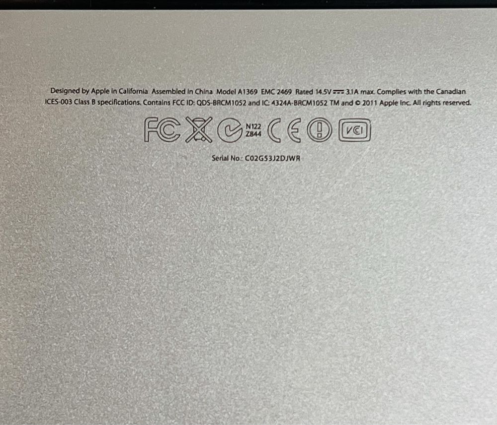 MacBook Air A1369 stan idealny Komplet