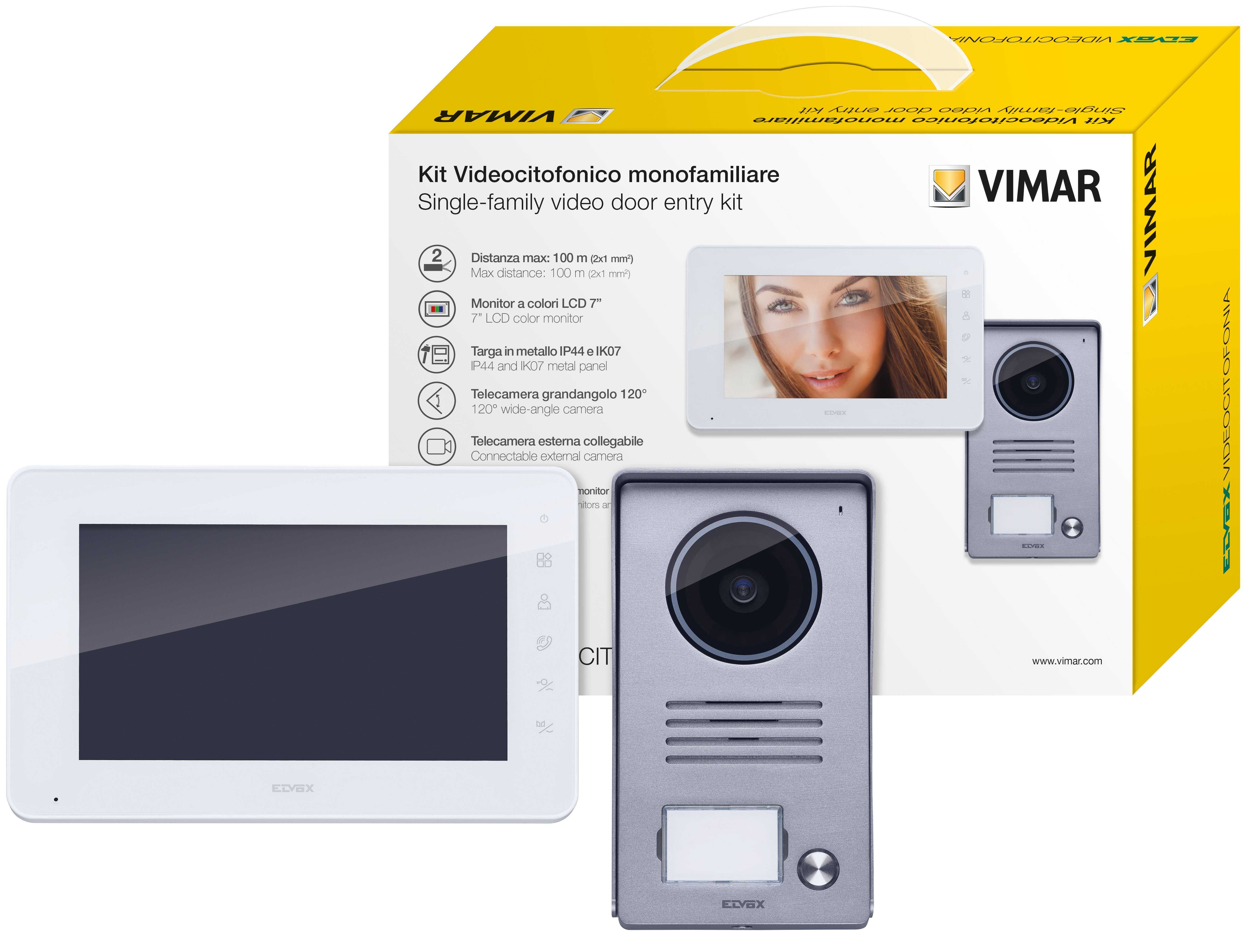 VIMAR ELVOX K40910 7 в 1 Wi-Fi 1F комплект відеодомофон