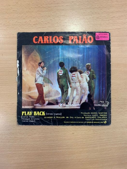 Disco Vinil - Single - Carlos Paião – Play Back