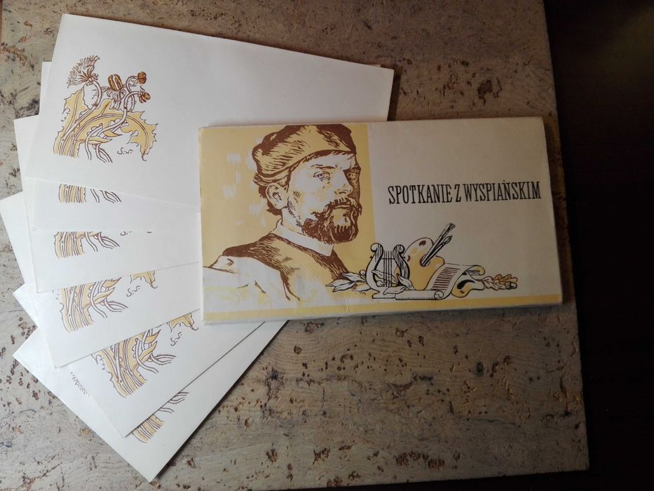 papeteria z nadrukiem "Spotkanie z Wyspiańskim" PRL