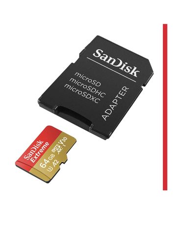 Cartão de memória MicroSD SanDisk Extreme - 32/64/128/256GB (NOVO)