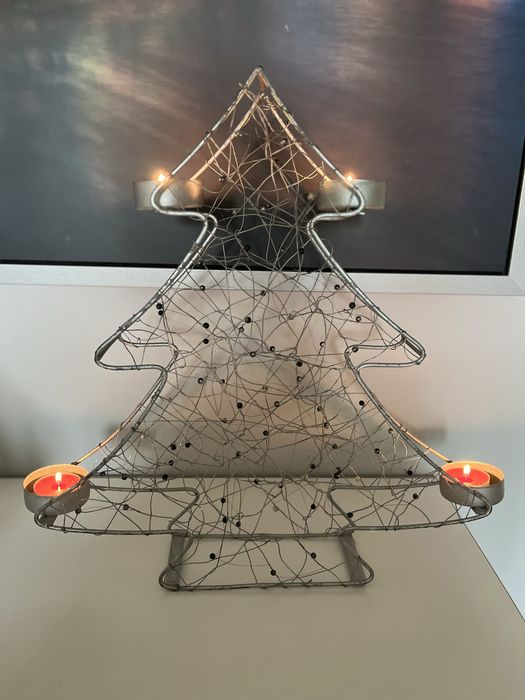 Choinka dekoracyjna Świecznik Vintage 30 x 20 cm