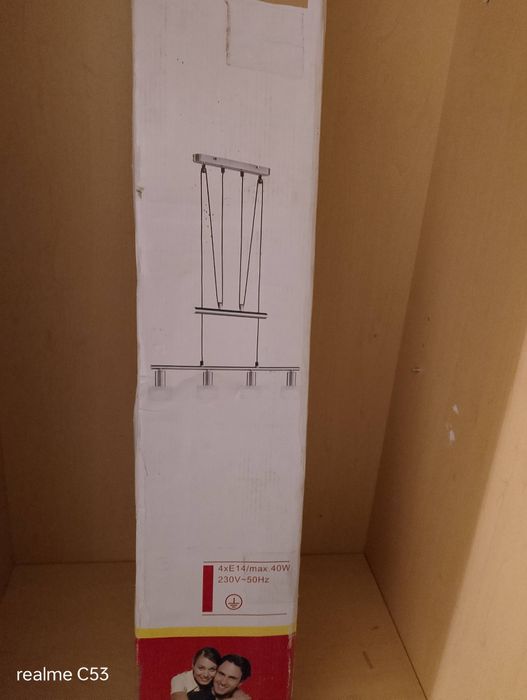 Żyrandol z funkcją regulacji góra, dół