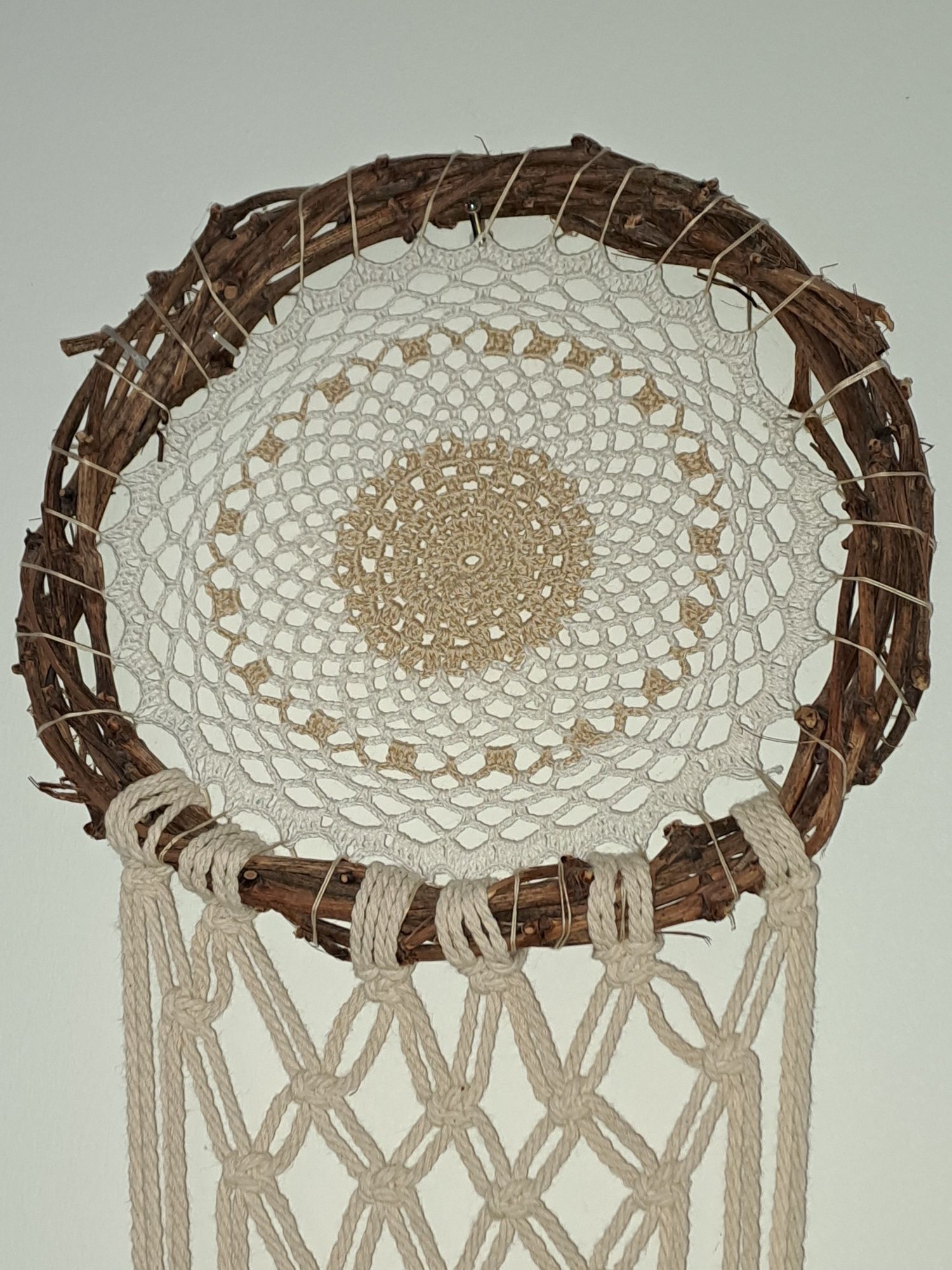 Macramé feito à mão