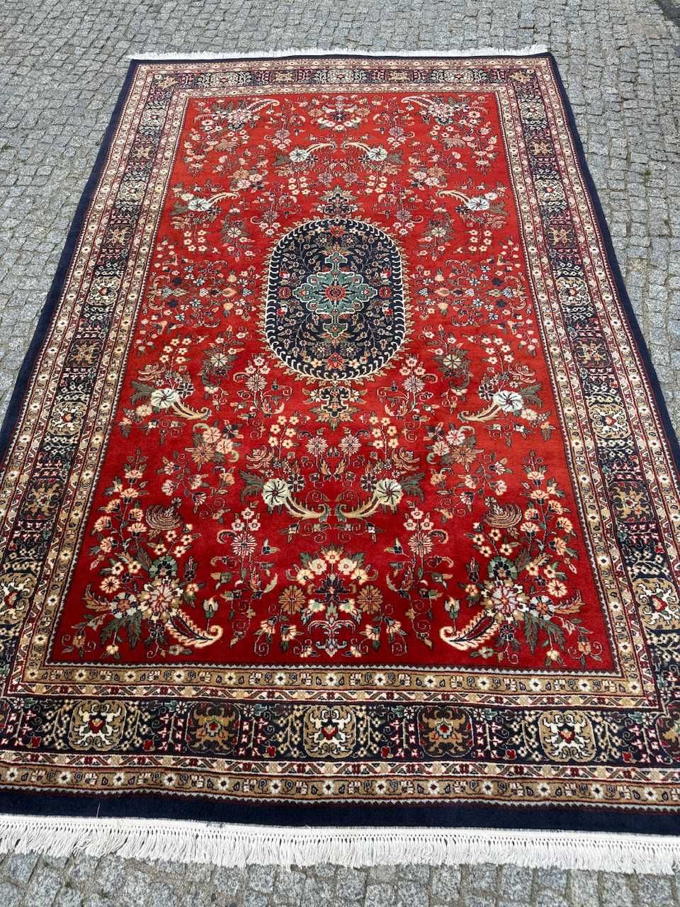 Kaszmirowy r.tkany dywan perski Indo Ghoum Goum 310x185 galeria 14 tys