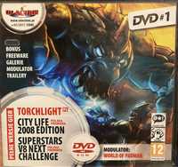 Gry CD-Action 2x DVD nr 190: Torchlight, City Life, Superstars V8