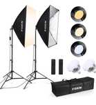 Softbox zestaw do studia fotograficznego, FGen, LED85 W,
