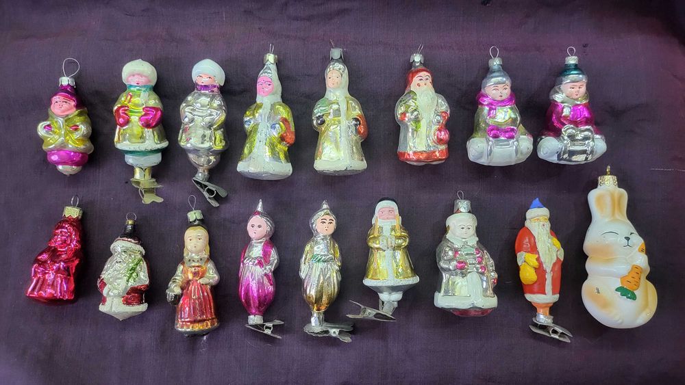 елочные винтажные игрушки  ссср