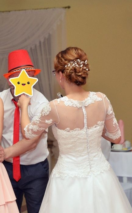 Suknia ślubna na kole