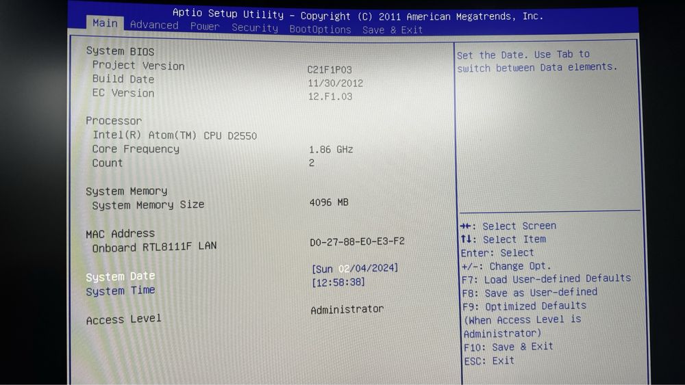 Foxconn nanopc at-5250 4gb ram, 60gb ssd