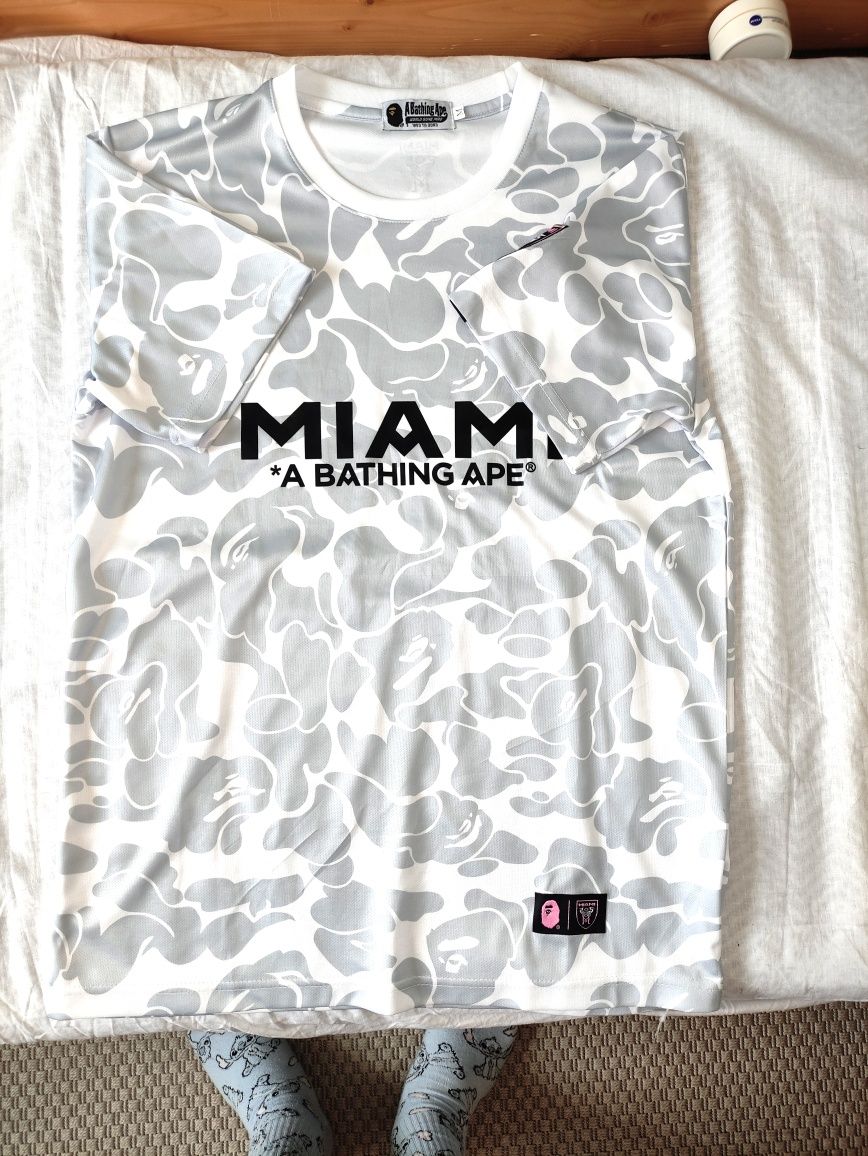 Koszulka Bape Inter Miami biała, rozmiar M