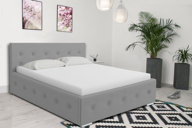 Łóżko sypialniane, tapicerowane pojemnik+stelaż 160x200 Moli PROMOCJA!