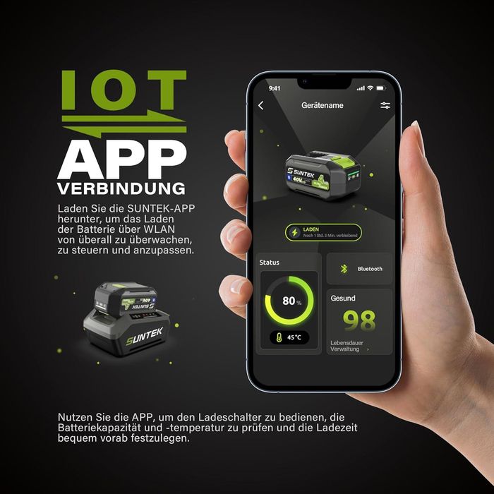 Corta-relvas Suntek 40V 18-inch (Novo e Embalado)