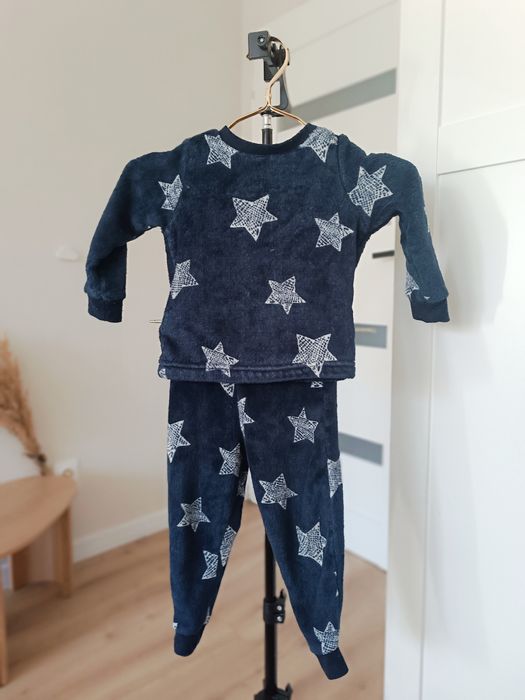 Granatowa polarowa piżama dwuczęściowy George