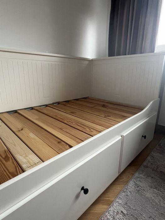 Łózko hemes biale+komoda hemnes