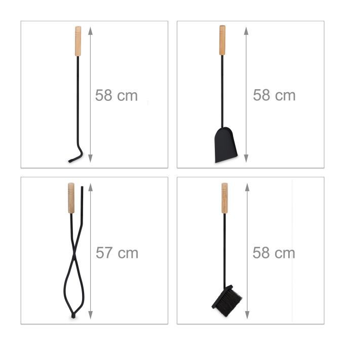 Kosz na drewno opałowe z akcesoriami