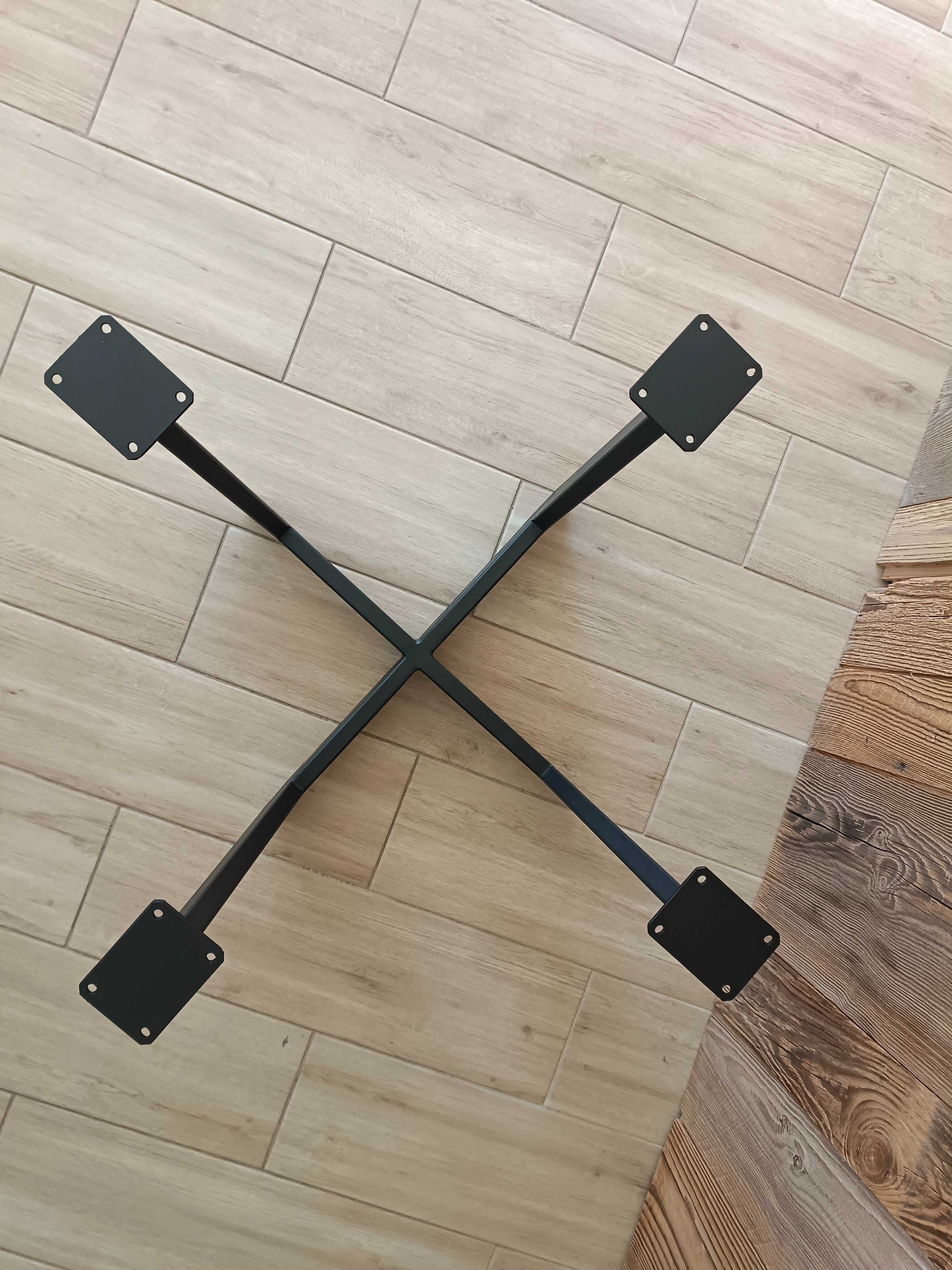 Stelaż Nogi Stolika Stolik Loft Metalowe czarne Stal malowane loftowe