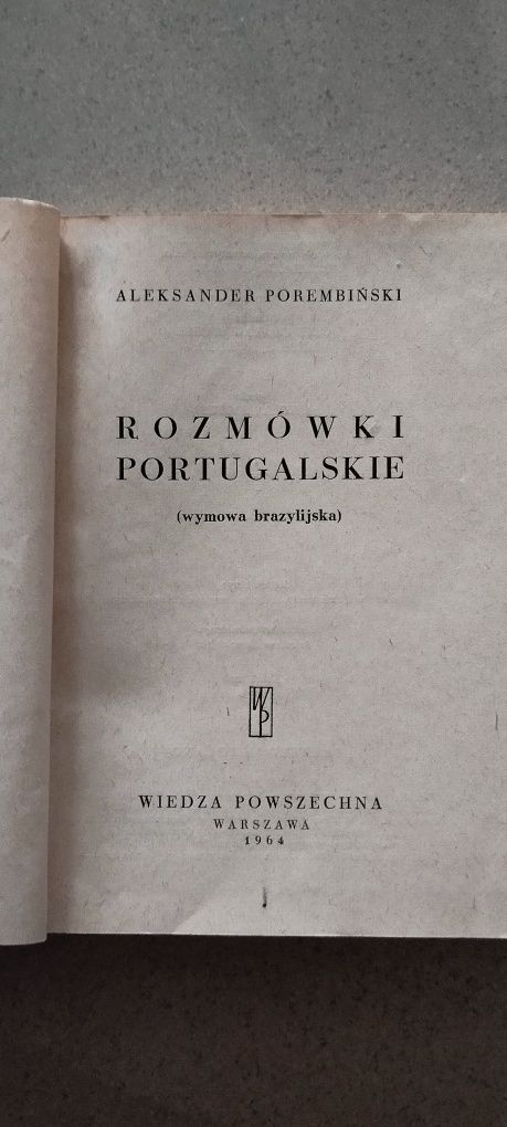 Rozmówki portugalskie PWN 250s.