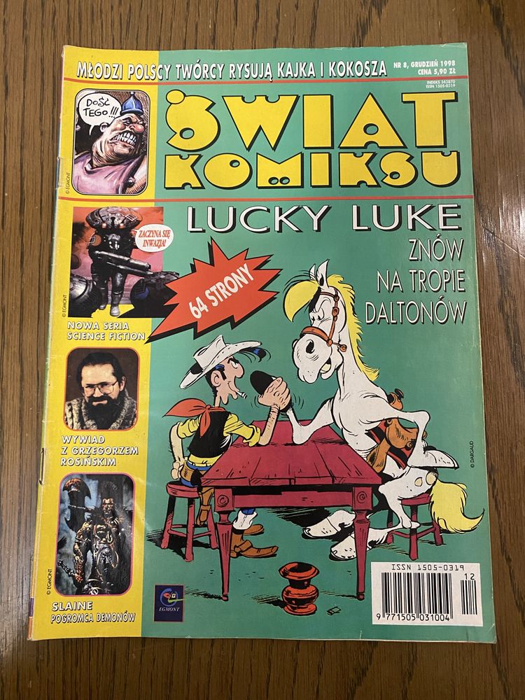 Świat Komiksu 8 ( 8/1998 ) Pulp; Lucky Luke; Slaine Yans; Orient Men