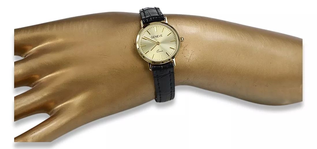 Złoty zegarek damski 14k 585 Geneve lw118y Wrocław biżuteria