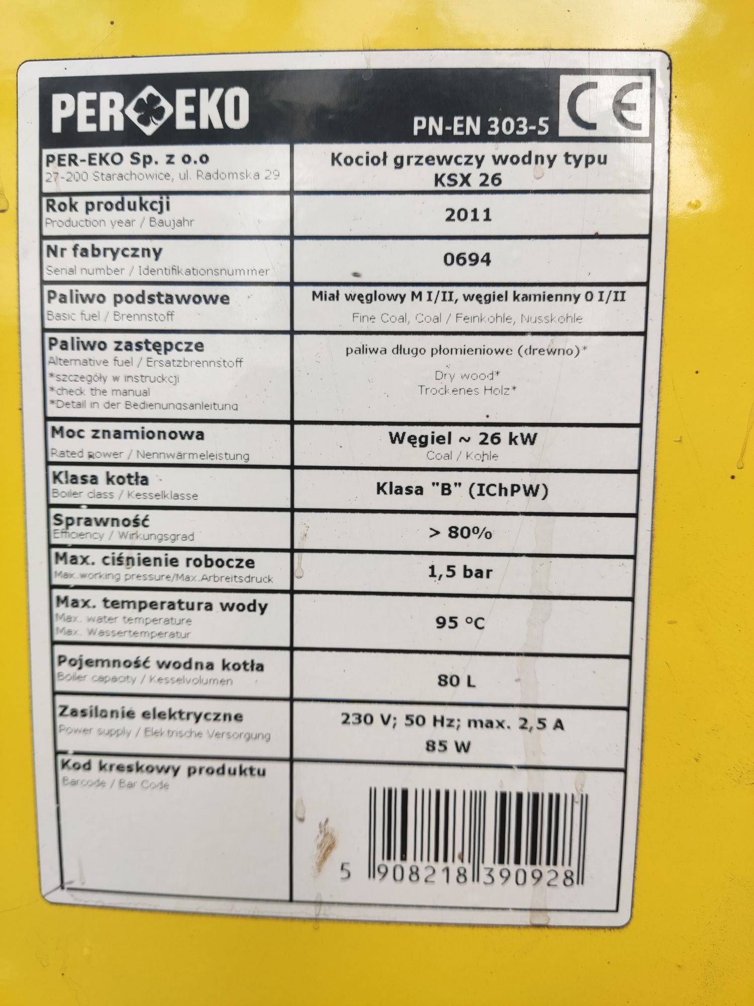 Piec Per Eko część