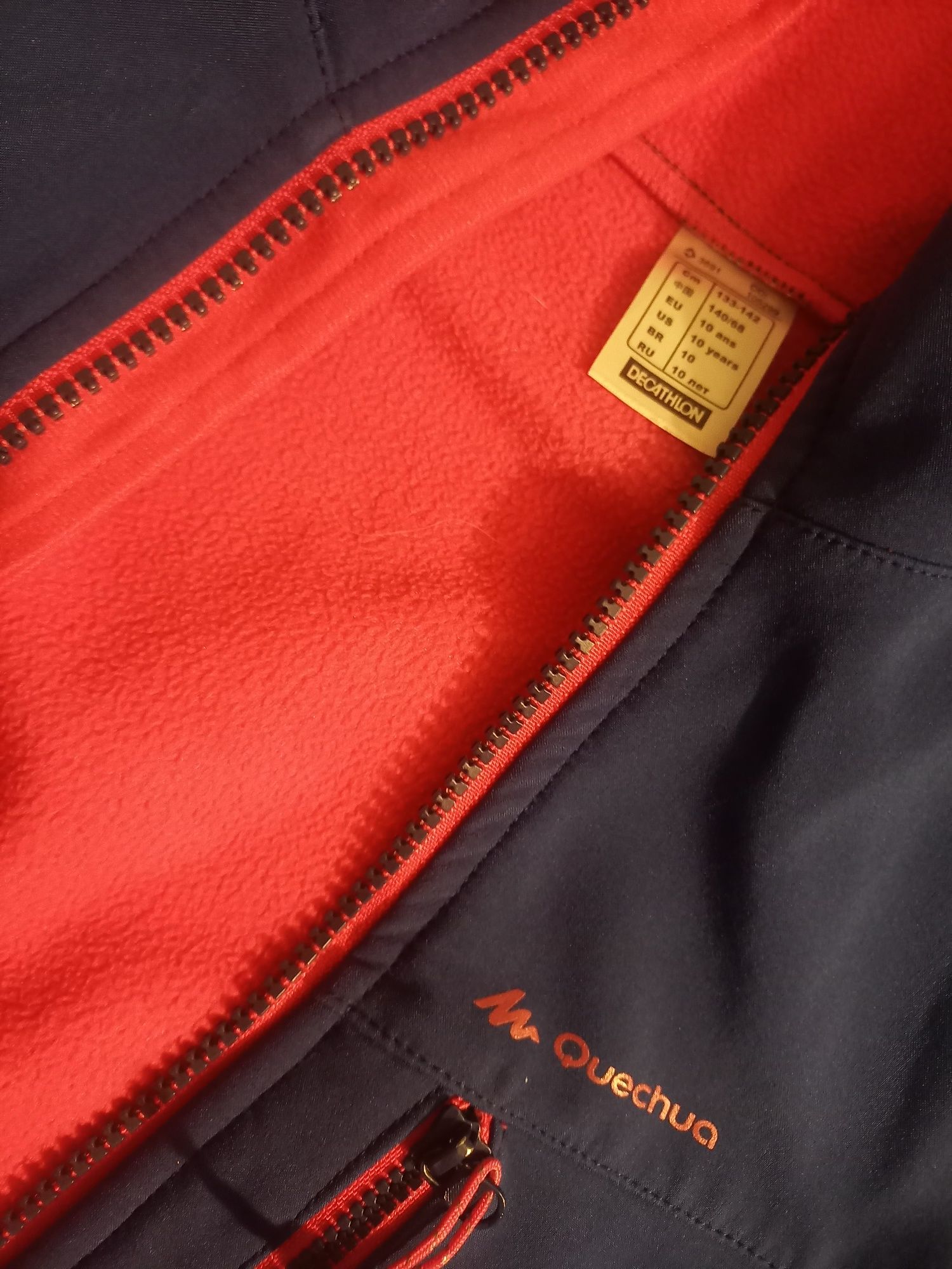 Bluza softshell 133 / 142 cm kurtka kurteczka dla dziewczynki