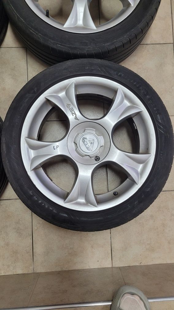 4 alufelgi AZE 17 cali 5x112 skoda vw audi seat, 225/45 r17