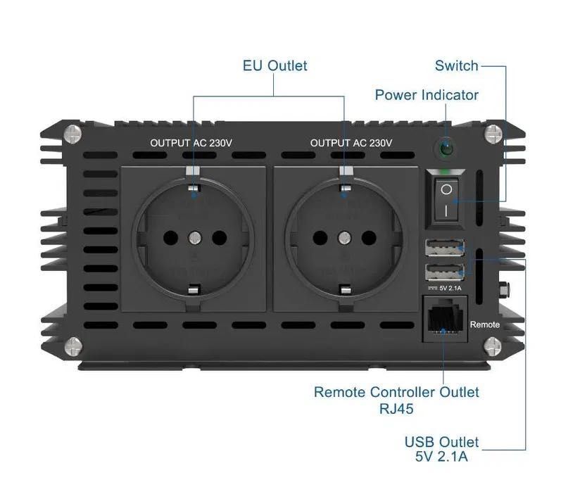 Inversor / Conversor * EDECOA * 2500W / 5000W * ONDA PURA