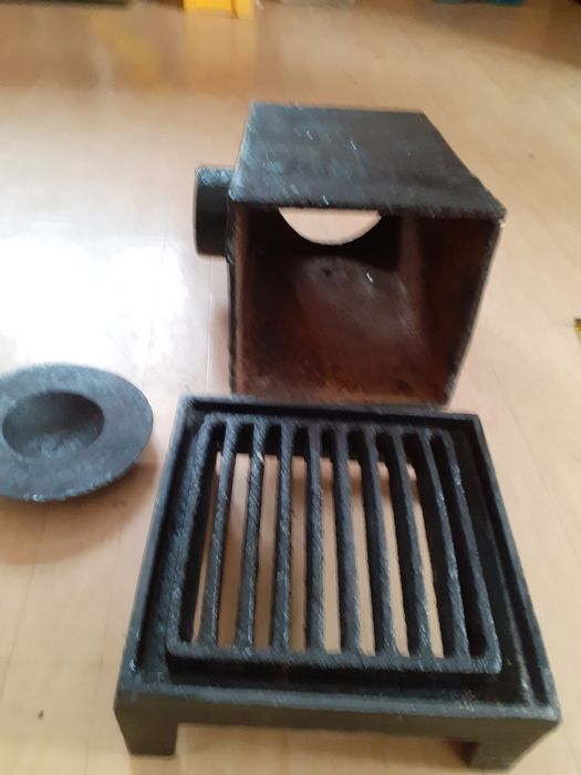 Печь буржуйка чугун печка Германия старинная