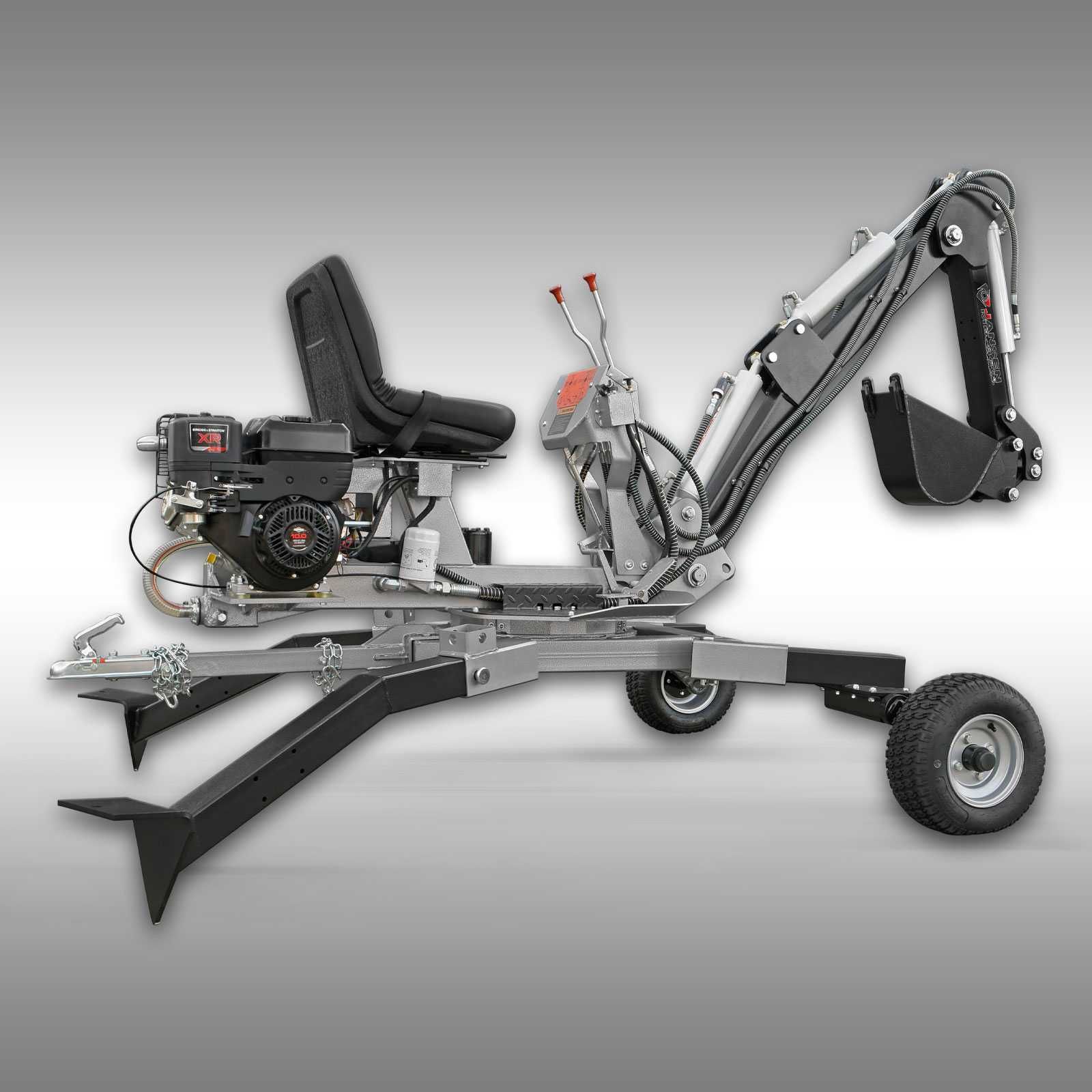 Mini escavadora rotativa com motor a gasolina