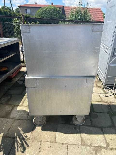 Zbiornik aluminiowy 70 x 83 x 60 na kółkach