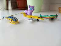 Aviões Matchbox e Helicóptero Guisval e Gatinho Violeta Vintage