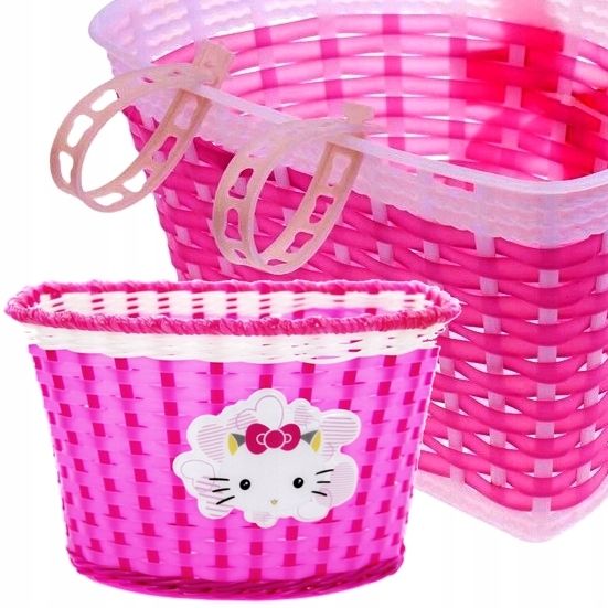 Hello Kitty kosz rowerowy dziecięcy przód dziewczęcy 12-20" koszyk