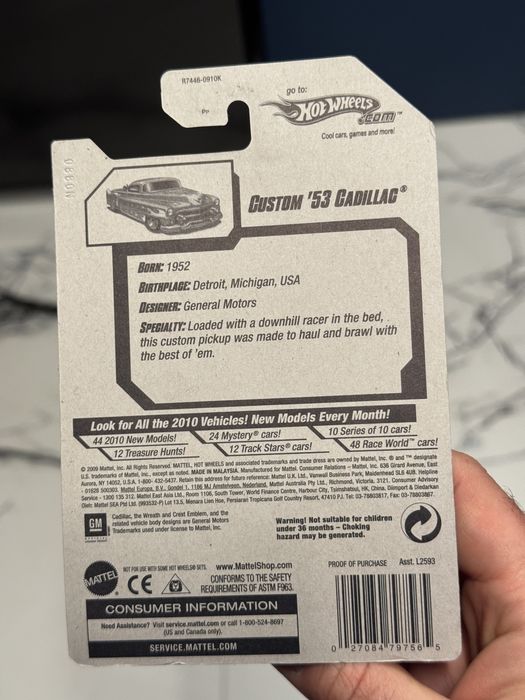 Hot Wheels Custom ’53 Cadillac STH super treasure hunt TH chase 2010