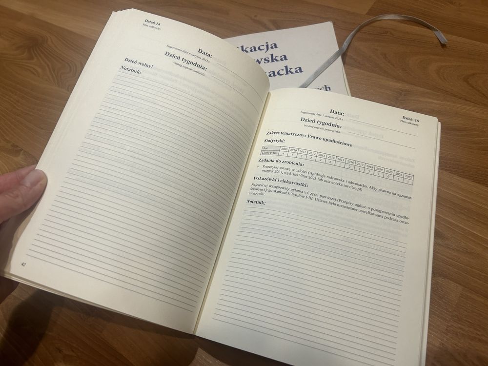 Aplikacja radcowska i adwokacka - ius vitae - planer i skrypt
