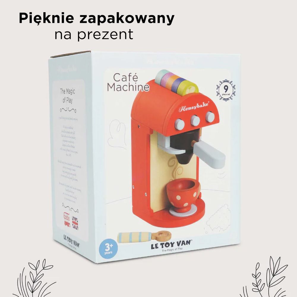 Drewniany ekspres do kawy, akcesoria kuchenne Le Toy Van TV299