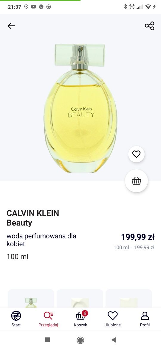 Woda Calvin Klein Beauty 100ml