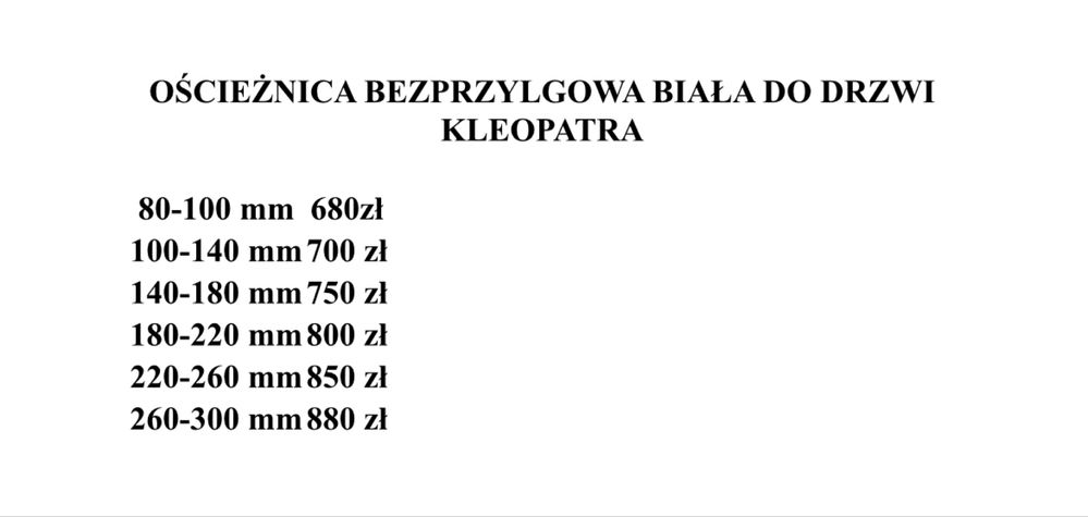 Drzwi bezprzylgowe pełne DEFENDOOR LIZBONA BIAŁE i CZARNE - od ręki !!