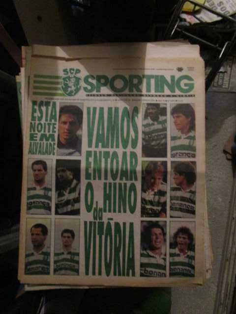 jornais vintage SCP Sporting competições europeias