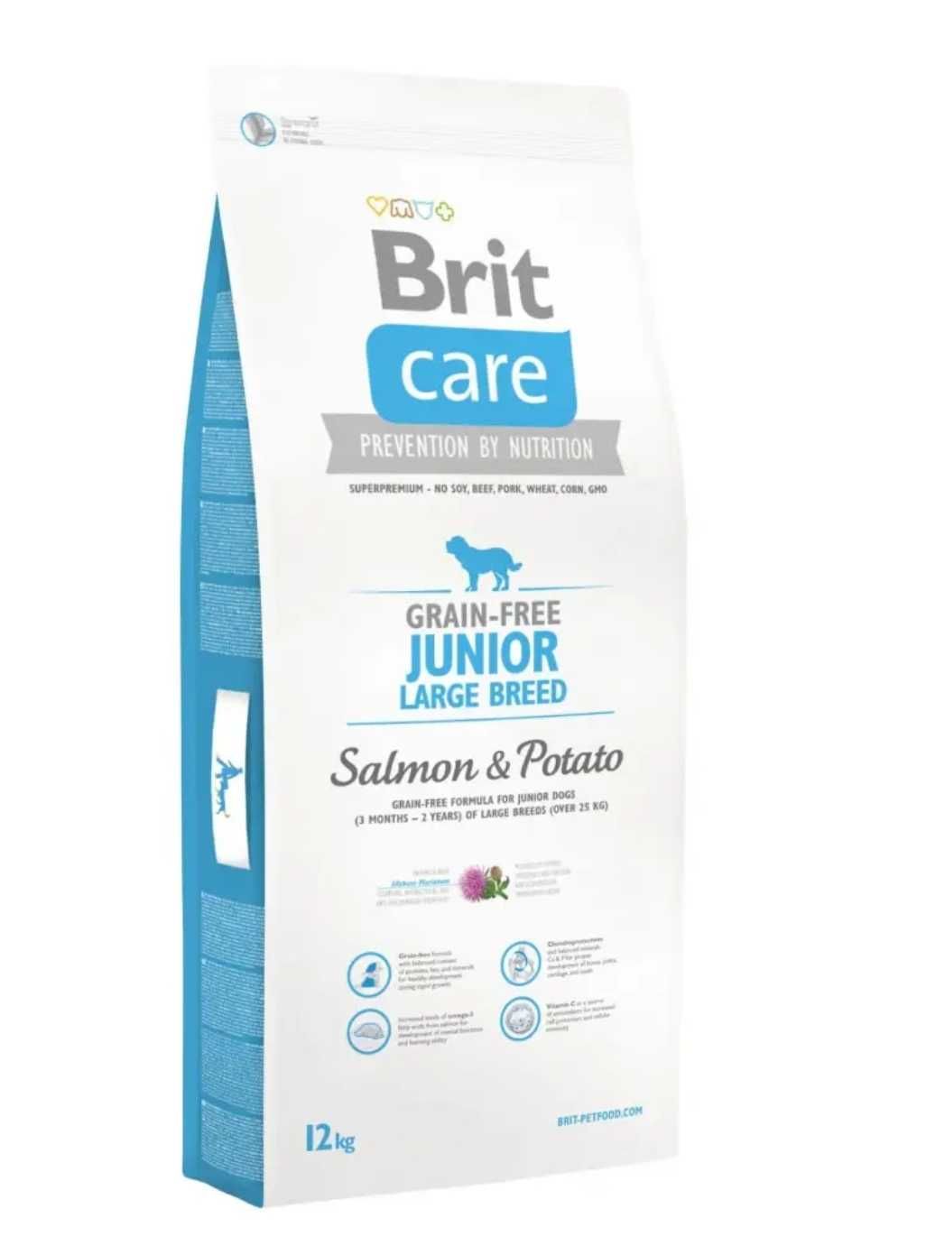 Brit Care Junior Large Breed Salmon and Potato для щенков юниор 12кг