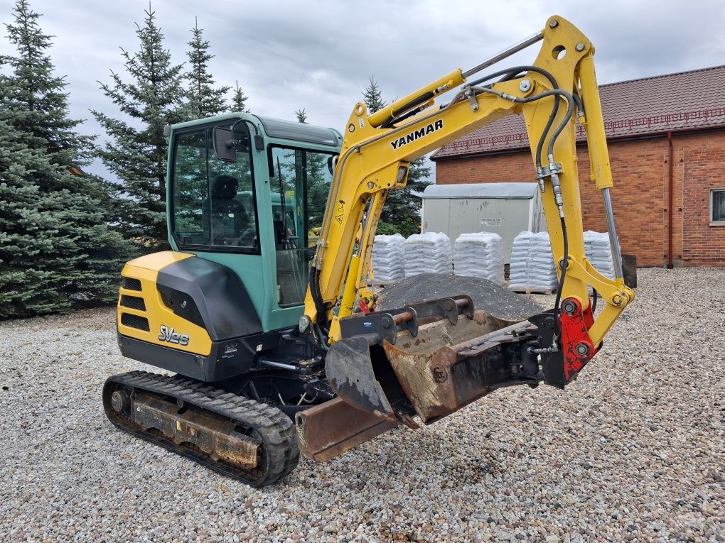 Minikoparka Yanmar SV26 z Niemiec 3 Łyżki Stan bdb Kubota Hitachi