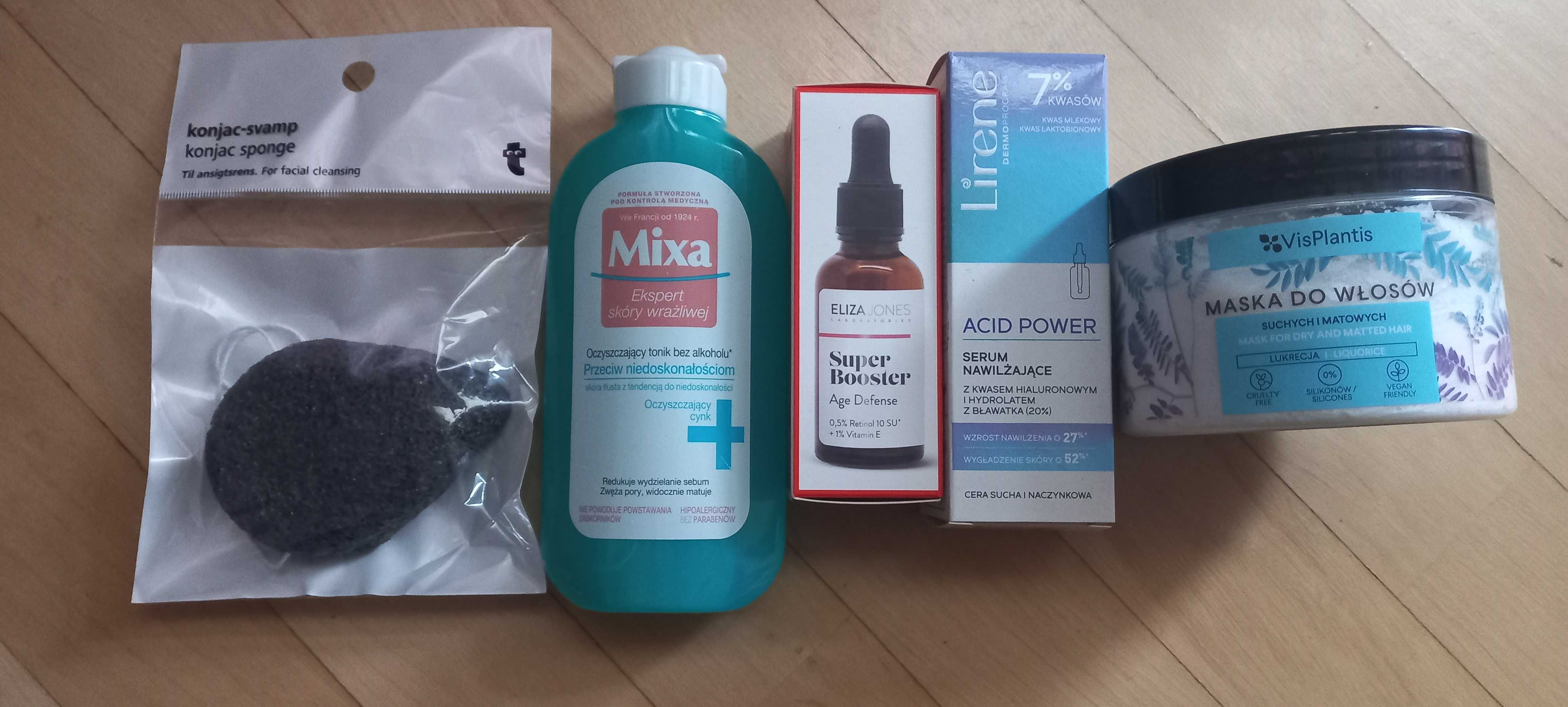 Mixa tonik eliza jones retinol konjac maska