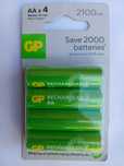Акумуляторні батарейки GP, AAx4, 2100mAh, 1.2V, NiMH