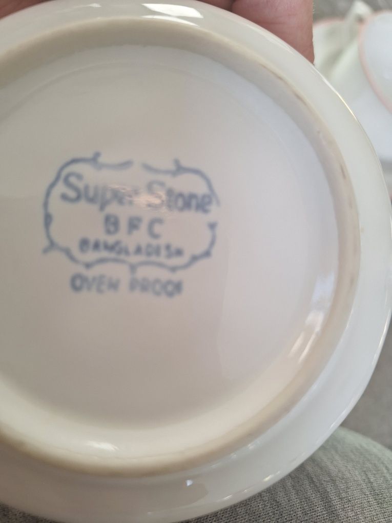 Dwie bulionowki ceramiczne super Stone bfc Bangladesz bangladesh