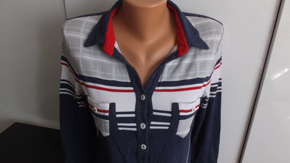 трикотажная блуза рубашка блузка из вискозы и эластана Almax р. 46-48