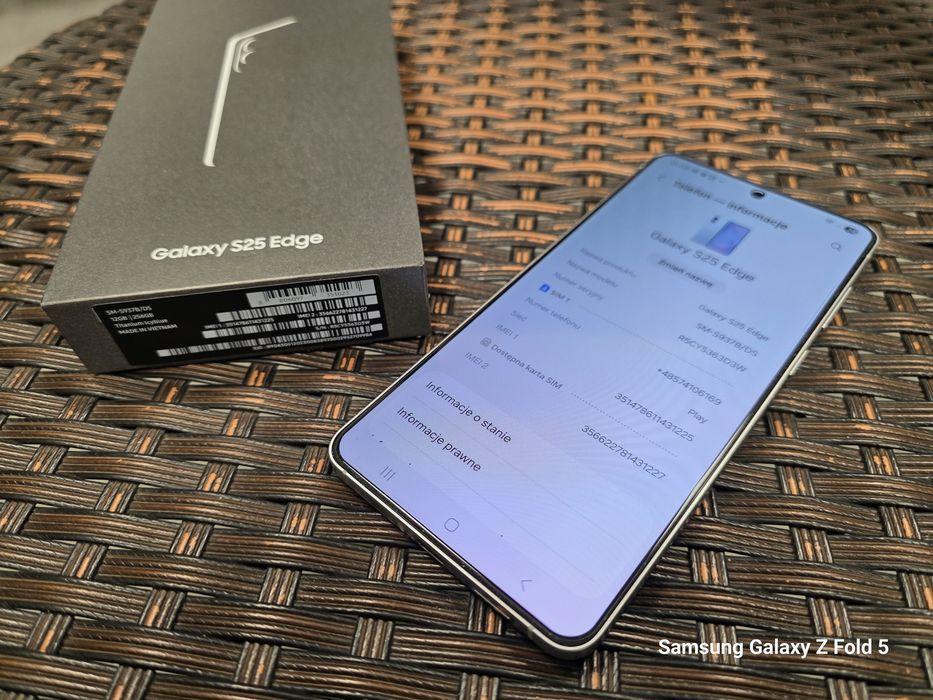 Samsung Galaxy S25 Edge 12+256 GB, jak Nowe,od Samsung Store,Gwarancji