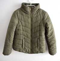 H&M 134 r. 8- 9 lat kurtka pikowana khaki